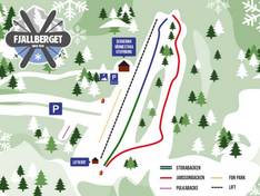Trail map Fjällberget
