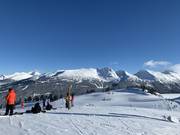View from Whistler Mountain to Blackcomb Mountain