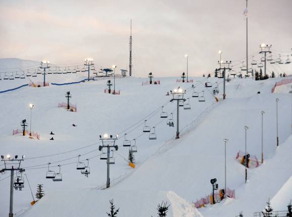 View of the slopes at Canada Olympic Park