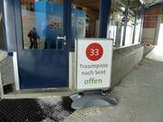 Information at the entrance to the Traumpiste