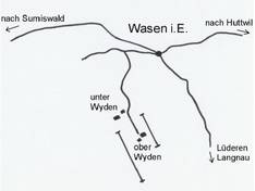 Trail map Wasen im Emmental