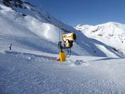 Efficient snow cannon in the ski resort of Serfaus-Fiss-Ladis