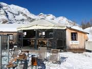 Martin's umbrella bar at the Grünbodenhütte