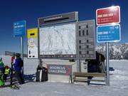 Large information board with detailed view