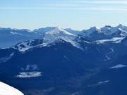 View of the Monte Bondone ski area from the Paganella ski area