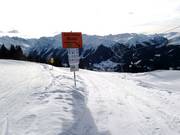 Start of the toboggan run to Saas