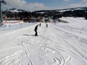 Practice slope next to the valley station