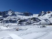 View of the glacier ski resort
