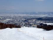 View of Furano with bars and pubs