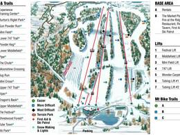Trail map Powder Ridge Mountain Park & Resort