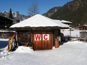 Toilets at the valley station