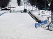 Practice area with conveyor belt