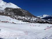 Practice area in the valley section of Saas-Fee