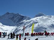 Sun loungers at the Rudolfshütte