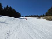 Turns on wide slopes