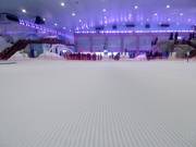 Perfectly groomed slope in the Ski Egypt indoor ski hall