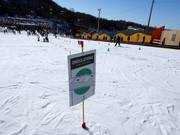 Practice slope with conveyor belt