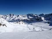 View over the Kaunertal Glacier from the Karlesjochbahn