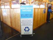 Waste separation in the Whitewater ski area