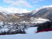 View of the village of La Thuile