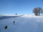 View of the lift and slope