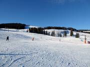 Easy ski school slope