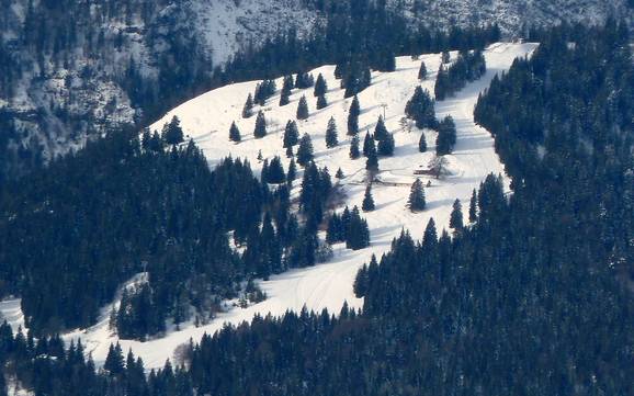 Skiing in Pradel