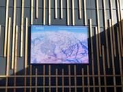 Information board at the mountain station of the gondola lift