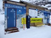 Cloakroom and information point for the Höhenloipen in Sportgastein