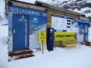 Cloakroom and information point for the cross-country trails in Sportgastein