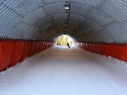 Ski tunnel on the Familienabfahrt run