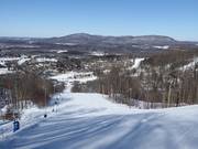 View over the landscape from the ski resort of Bromont