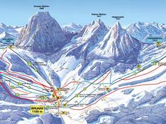 Trail map Brunni – Alpthal