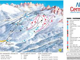 Trail map Alpe Cermis – Cavalese