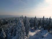 View from the snowy Ochsenkopf