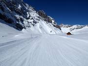 Start of the easy valley run at Trübsee