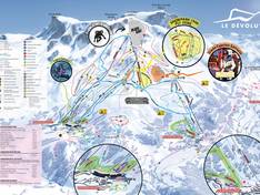 Trail map Dévoluy – Superdévoluy/La Joue du Loup
