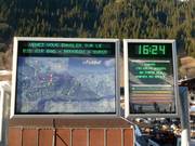Information boards with up-to-date information