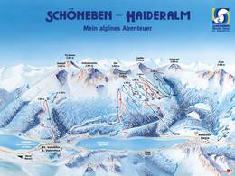 Trail map Belpiano (Schöneben)/Malga San Valentino (Haideralm)