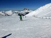 Practice lift Wildkogelscharte II at the mountain station of the Smaragdbahn (Bramberg)