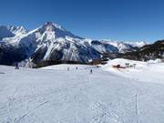 Practice slope on Alp da Munt