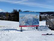 Slope map in the Trysil ski resort