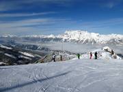 View from the highest point in the ski area at Hauser Kaibling