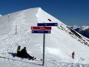 Slope signage in the Peyragudes ski area