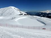 Large storage reservoirs in front of the Wildkogel for snowmaking