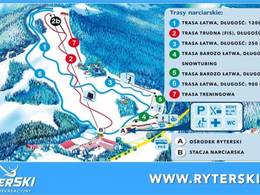Trail map Ryterski Raj – Rytro