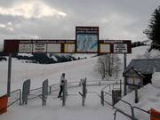 Information at the lift entrances