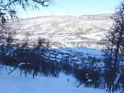 View of the Osthangsbyn accommodations