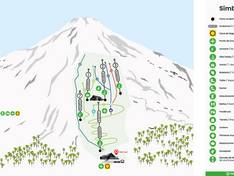 Trail map Pillán – Villarrica