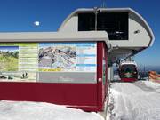Information board at the mid-station